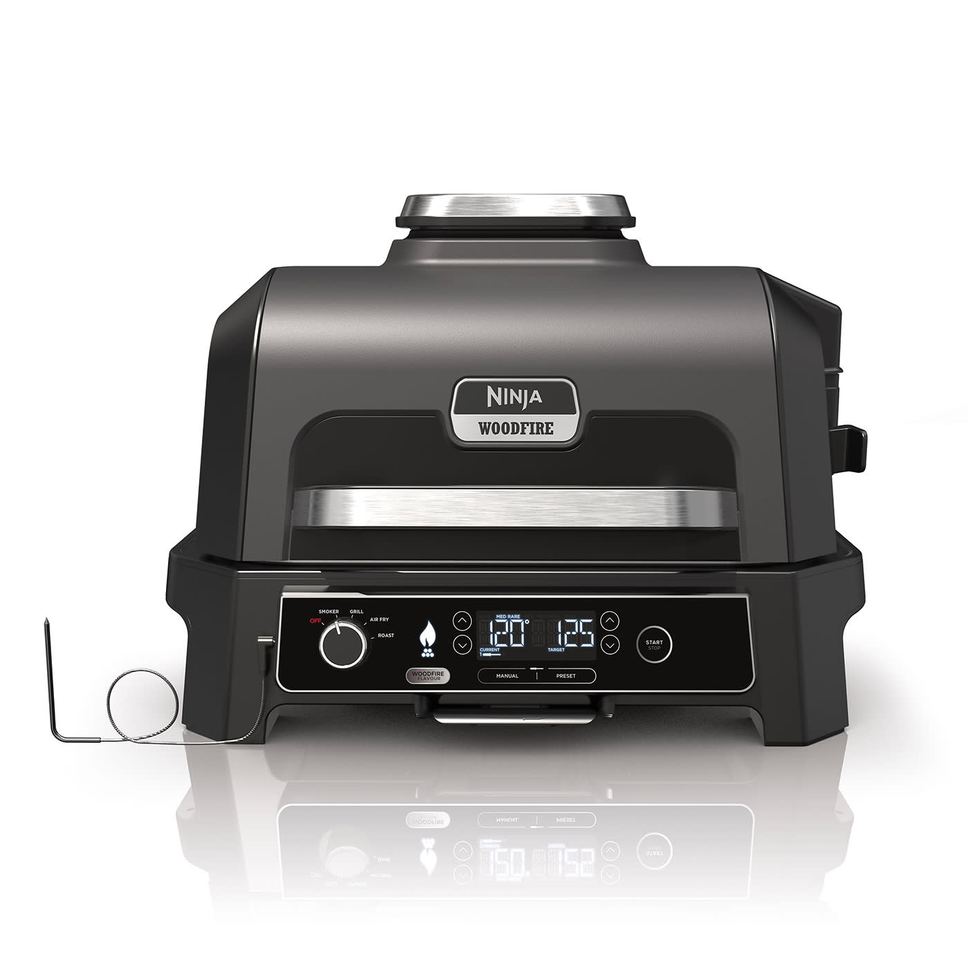 Barbacoa eléctrica XL con ahumador Ninja Pro XL